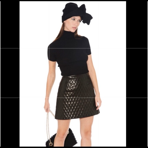 PAULE KA Tops - Merino Wool Black Knit Top- Paule Ka- From France